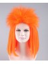 Orange Punk Girl Mullet Wig